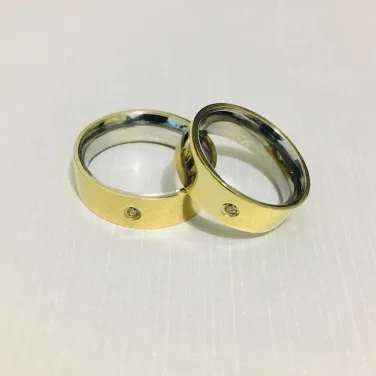 ALIANÇA LIGA DE MOEDA RETA ZIRCÔNIA 11B 6MM