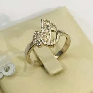 ANEL 2 CACHOS DE UVA MICROZIRCONIA BANHO DE PRATA