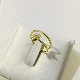 ANEL BÚZIO REGULÁVEL DOURADO