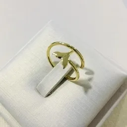 ANEL COLA DE PEIXE REGULÁVEL DOURADO