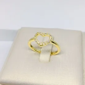 ANEL CORAÇÃO CRAVEJADO MICROZIRCÔNIA BTZ
