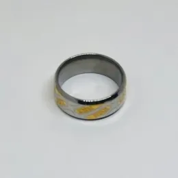 ANEL ESCRITO JESUS EM DOURADO INOX SPE