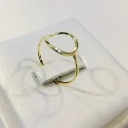ANEL ESFÉRICO LISO DOURADO