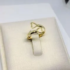 ANEL FALANGE GOTA VAZADA COM PEDRINHA ROS