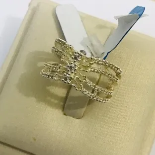 ANEL LAÇO MICROZIRCONIA GRANDE BANHO DE PRATA