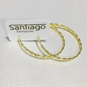 ARGOLA FIO TRANÇADO 4CM