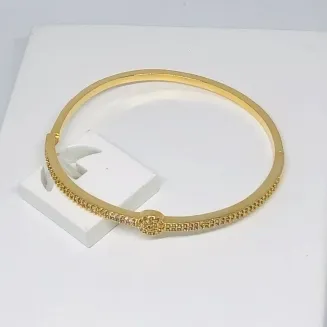 BRACELETE FEMININO RÍGIDO CÍRCULO MICROZIRCÔNIA PH