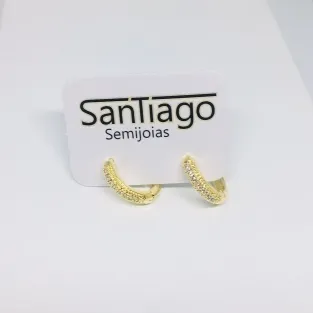 BRINCO ARGOLINHA CLICK 1 FILEIRAS MICROZIRCÔNIA N2 PH