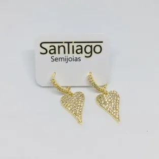 BRINCO ARGOLINHA CLICK ALTAMENTE CRAVEJADO MICROZIRCONIA PH