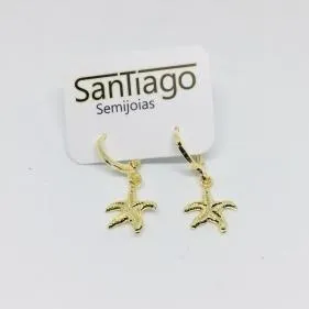BRINCO ARGOLINHA TRANQUETA ESTRELA DO MAR GRANDE  ADNY