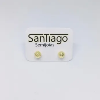 BRINCO BOLA FOSCA DOURADO N2