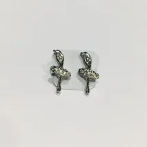 BRINCO DE BAILIARINA COM PEDRA NA SAIA NÍQUEL FREE