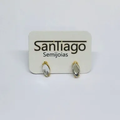 BRINCO GOTA SIMPLES CRISTAL PEQUENO FTQ