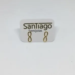 BRINCO INFINITO LISO PEQUENO DOURADO