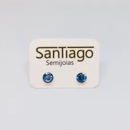 BRINCO PEDRA COLADA PEQUENO AZUL CELESTE FTQUE