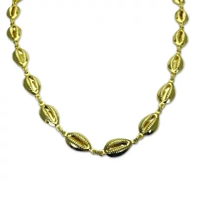 CORRENTE CHOKER BUZIO DOURADA 40 CM