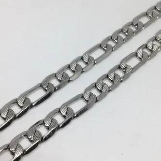 CORRENTE MASCULINA 11MM FÍGARO 3X1 INOX 60 CM SPE