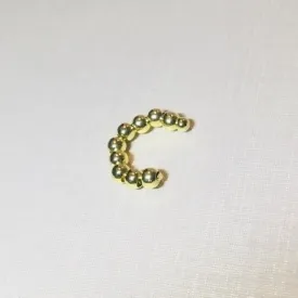 PIERCING FAKE COM BOLINHAS PEQUENAS DOURADO FBNA