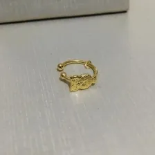 PIERCING FAKE CORUJA DOURADO