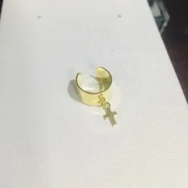 PIERCING FAKE CRUZ PENDUREZA DOURADO
