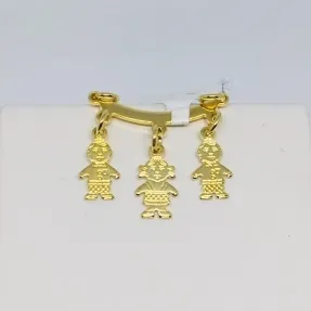 PINGENTE 3 FILHOS  DOURADO