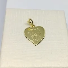 PINGENTE CORAÇÃO COM GATINHO ADNY
