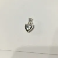 PINGENTE CORAÇÃO PEQUENO BANHO DE PRATA