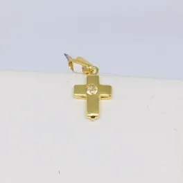 PINGENTE CRUCIFIXO COM STRASS CENTRO PEQUENO 
