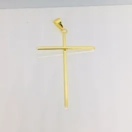 PINGENTE CRUCIFIXO FINO DOURADO 3.5CM X 5CM