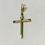 PINGENTE CRUCIFIXO INRI DOURADO 2CM X 4CM