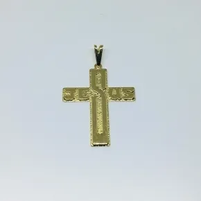 PINGENTE CRUCIFIXO JESUS RELEVO FBNA