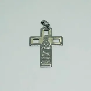 PINGENTE CRUCIFIXO NOSSA SENHORA APARECIDA INOX 