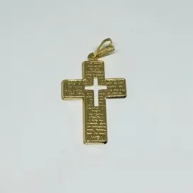 PINGENTE CRUCIFIXO PAI-NOSSO ADNY