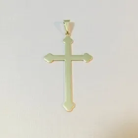 PINGENTE CRUCIFIXO PONTA MALTA DOURADO