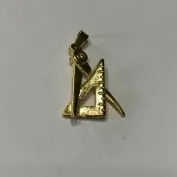 PINGENTE ESQUADROS DOURADO