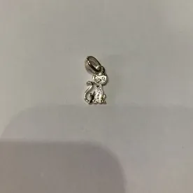 PINGENTE GATINHO BANHO DE PRATA