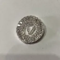 PINGENTE LETRA MICROZIRCONIA BANHO DE PRATA