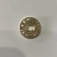 PINGENTE LETRA MICROZIRCONIA DOURADO