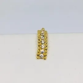 PINGENTE MEIA-LUA COM STRASS