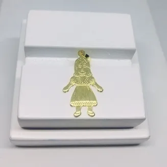 PINGENTE MENINA CLÁSSICO GRANDE ADNY