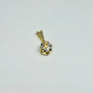 PINGENTE PONTO DE LUZ STRASS DOURADO