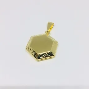 PINGENTE RELICÁRIO HEXAGONAL CVL