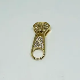 PINGENTE ZÍPER CRAVEJADO MICROZIRCÔNIA PH