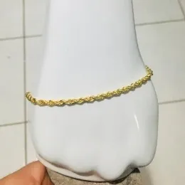 PULSEIRA FEMININA CORDÃO BAIANO COM EXTENSOR DOURADO 19 CM