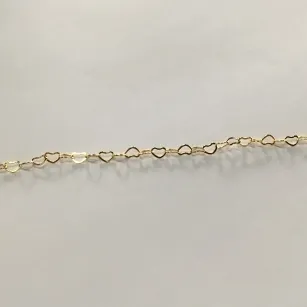 PULSEIRA INFANTIL CORAÇÃO DOURADA