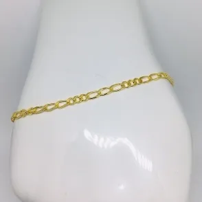 PULSEIRA MASCULINA DIAMANTADA FÍGARO 3X3 ESPECIAL 3MM