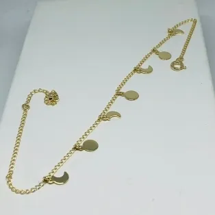 TORNOZELEIRA MEIA-LUA PLACAS LISAS ADNY