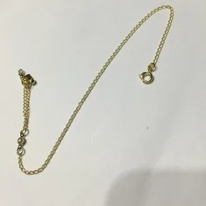 TORNOZELEIRA PATUÁ DOURADA 25 CM