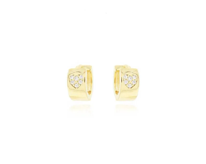 BRINCO ARGOLA CLICK LARGA PEQUENA MICROZIRCÔNIA CENTRO LZA