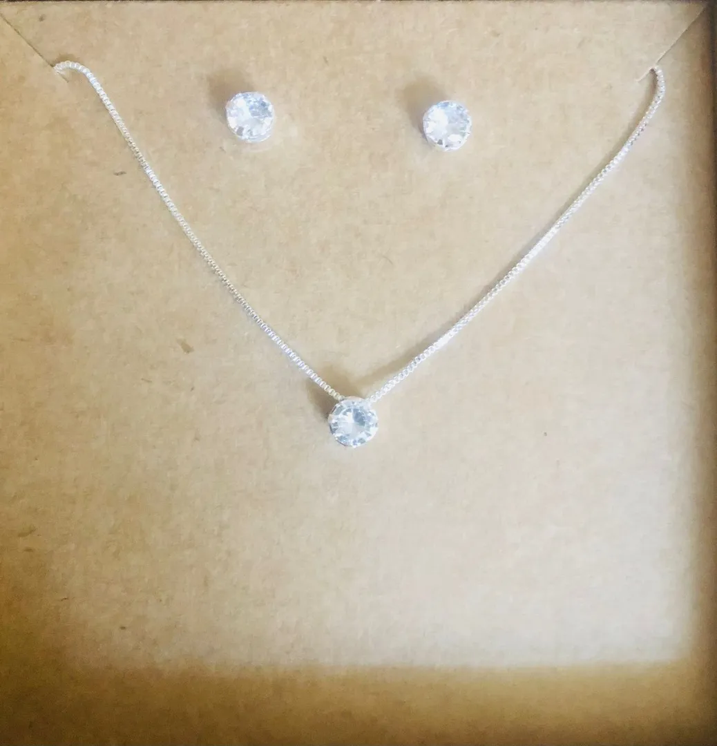 CONJUNTO CAIXINHA REDONDO CRISTAL PEQUENO ZIRCÔNIA